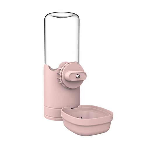 TOKAYIFE Pet Water Bottle for Cage Crate 26oz Automatic Feeding Water Dispenser for Dog Cat Rabbit (Pink 26oz)