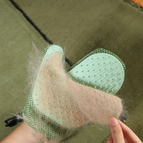 Silicone Massage Gloves and Pet Hair Removal Brushes